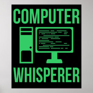 Computer Whisperer IT Tech Software-Programmierer Poster