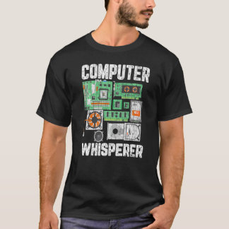 Computer Whisperer IT Techniker Grafik T-Shirt