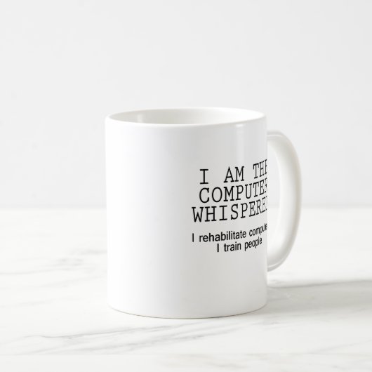 Computer Whisperer Kaffeetasse (VorderseiteRechts)