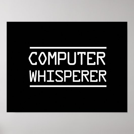 Computer Whisperer Poster (Vorne)