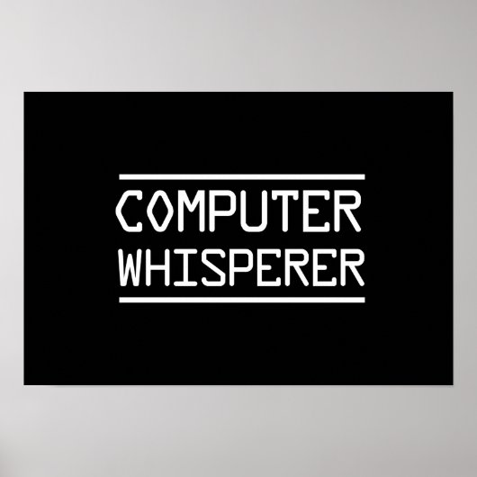 Computer Whisperer Poster (Vorne)