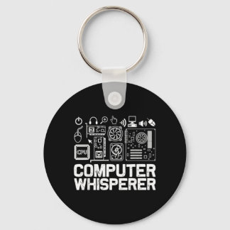 Computer-Whisperer-Shirt Tech-Support-Nerds-Geek Schlüsselanhänger