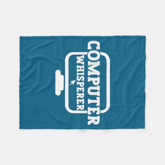 Computer Whisperer Tech Suprt Nerds Geek Funny N Fleecedecke (Vorderseite (Horizontal))