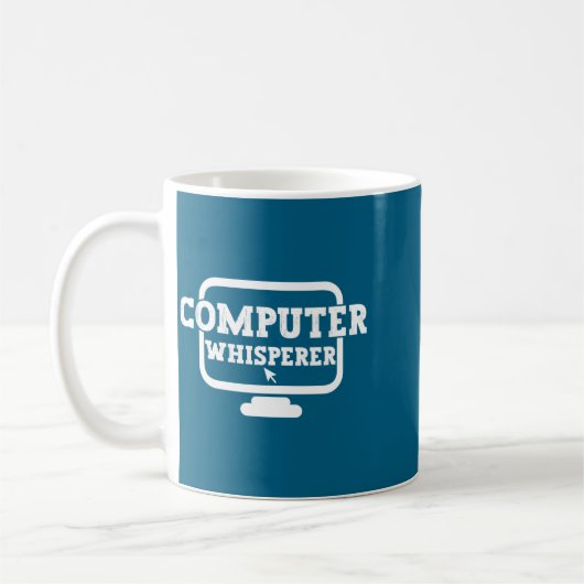 Computer Whisperer Tech Suprt Nerds Geek Funny N Kaffeetasse (Links)