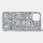 Computer-Wörterbuch monochrom Case-Mate iPhone Hülle (Rückseite (Horizontal))