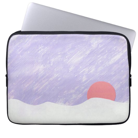 Computerabdeckung mit Sonnenuntergang Laptopschutzhülle (Vorderseite)