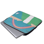 Computerabfall mit Wasserfall-Szene Laptopschutzhülle (Vorne Knopf)