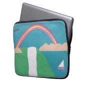 Computerabfall mit Wasserfall-Szene Laptopschutzhülle (Vorderseite Links)