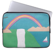 Computerabfall mit Wasserfall-Szene Laptopschutzhülle (Vorderseite)