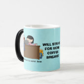 Computerarbeits-Tasse Verwandlungstasse (Vorderseite Links)
