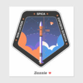 Computeraufkleber mit Spica Mission Patch Aufkleber (Blatt)