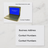 Computerbild für die Visitenkarte (Vorne/Hinten)