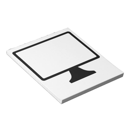 Computerbildschirm Notizblock (angewinkelt)