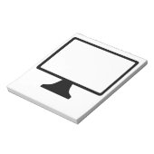 Computerbildschirm Notizblock (Rotiert)