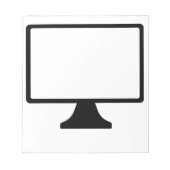 Computerbildschirm Notizblock (Vorderseite)