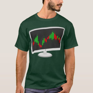 ComputerChart-Design für Börsenmakler T-Shirt