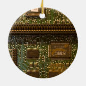 Computerchip Keramik Ornament (Hinten)