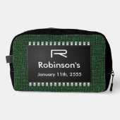 Computerchips auf der grünen Karte +Ihre Informati Waschbeutel (Vorderseite)