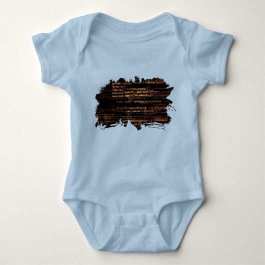 Computercode Baby Strampler (Vorderseite)