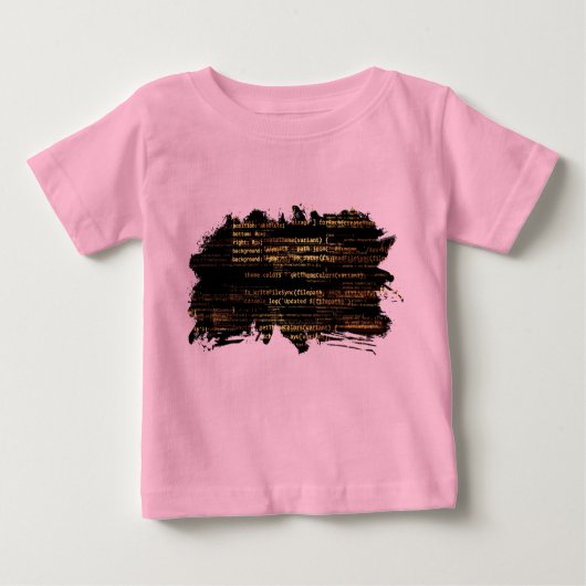 Computercode Baby T-shirt (Vorderseite)