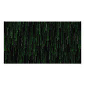 Computercode-Fallende Gaming-Geek-Poster-Artwork Fotodruck (Vorne)