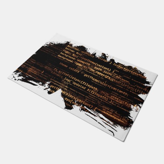 Computercode Fußmatte (Schrägansicht)