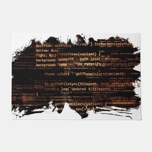 Computercode Fußmatte (Vorderseite)