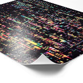 Computercode geschrieben in smole fotodruck (Ecke)