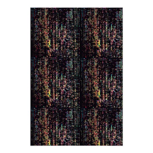 Computercode geschrieben in smole poster (Vorderseite)