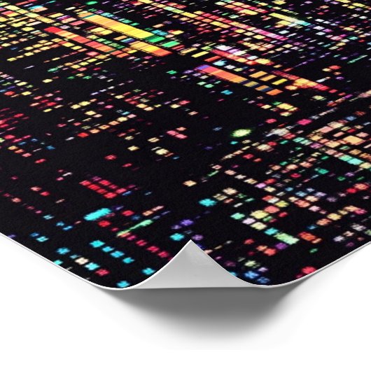 Computercode geschrieben in smole poster (Ecke)