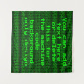 Computercode - Ihr benutzerdefinierter, lustiger P Wandteppich (Vorderseite (Horizontal))