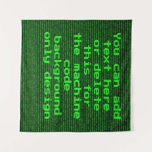 Computercode - Ihr benutzerdefinierter, lustiger P Wandteppich (Vorderseite (Horizontal))