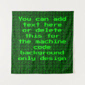 Computercode - Ihr benutzerdefinierter, lustiger P Wandteppich (Vorderseite)