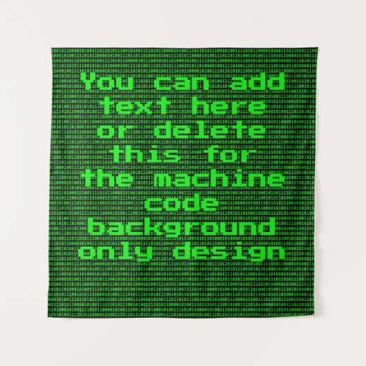 Computercode - Ihr benutzerdefinierter, lustiger P Wandteppich (Vorderseite)