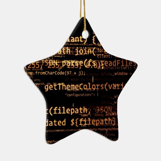 Computercode Keramik Ornament (Rechts)