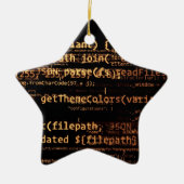 Computercode Keramik Ornament (Vorne)