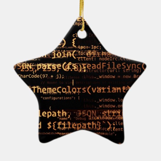 Computercode Keramik Ornament (Hinten)