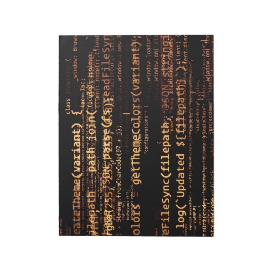 Computercode Notizblock (Rotiert)