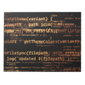 Computercode Notizblock (Vorderseite)