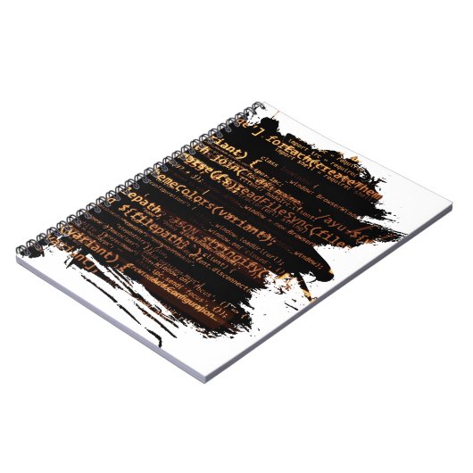 Computercode Notizblock (Linke Seite)