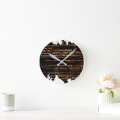 Computercode Runde Wanduhr (Zuhause)
