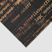 Computercode Seidenpapier (Ausschnitt)