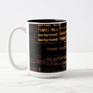 Computercode Zweifarbige Tasse
