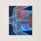 Computerdarstellung, die Brustkrebs repräsentiert, Puzzle (Vertikal)