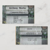 Computerdesign mit Motherboard-Technik Visitenkarte (Vorne/Hinten)