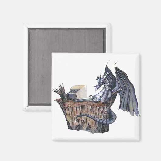 Computerdrache Magnet (Vorderseite/Rückseite)