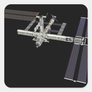 Computererzeugte Ansicht 16 Quadratischer Aufkleber