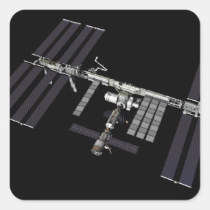 Computererzeugte Ansicht 24 Quadratischer Aufkleber