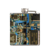 Computerfestplatte - Blau Flachmann (Rückseite)