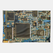 Computerfestplatte - Blau Geschirrtuch (Horizontal)